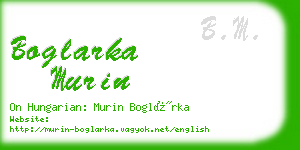 boglarka murin business card
